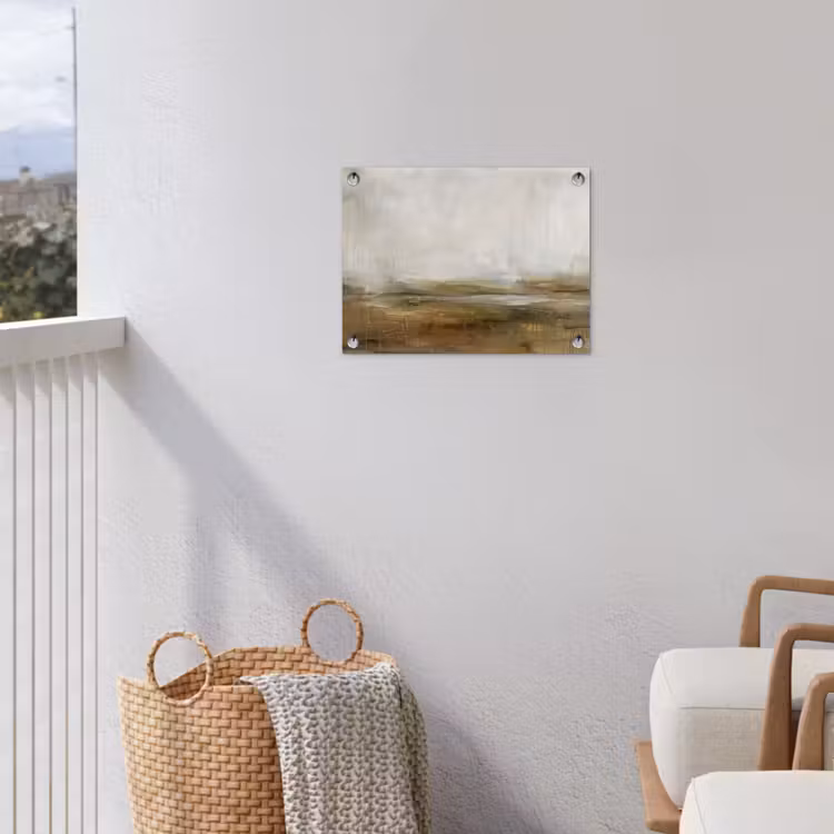 Tuinposter - Abstract - Landschap - Natuur - Beige - Bruin — 3