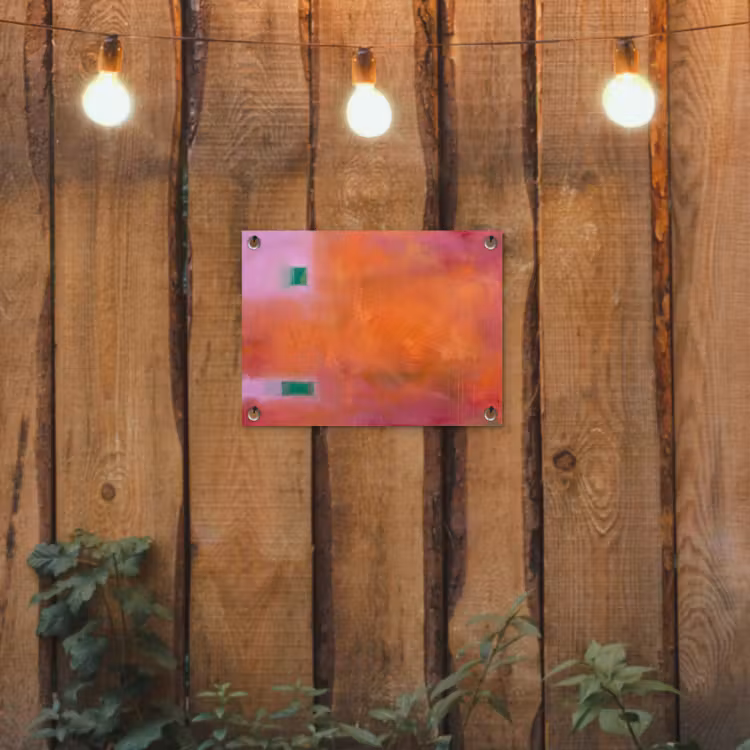 Tuinposter - Abstract - Vlakken - Kunst - Modern - Oranje — 2
