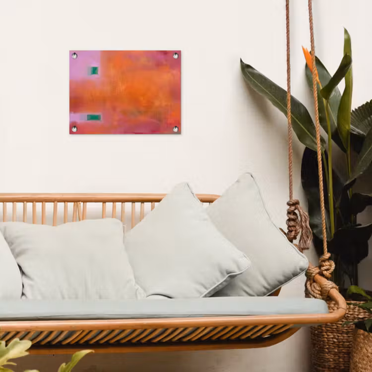 Tuinposter - Abstract - Vlakken - Kunst - Modern - Oranje — 5