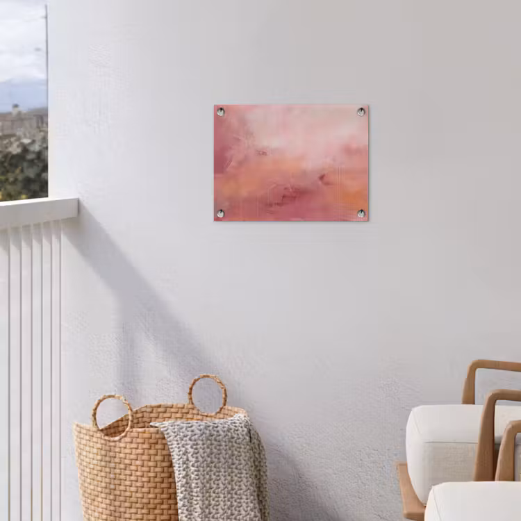 Tuinposter - Kunst - Vloeiend - Pastel - Abstract — 3
