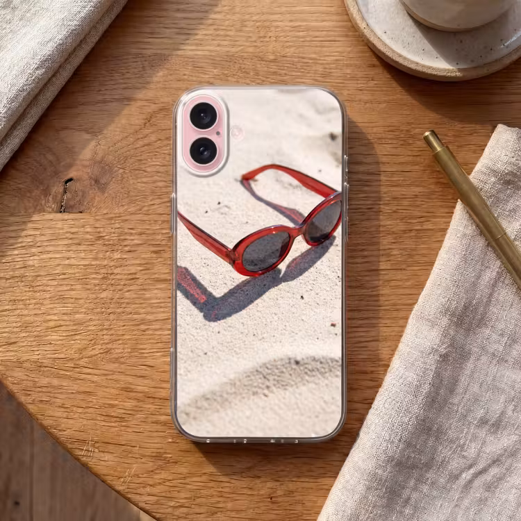 Telefoonhoesje - Zonnebril - Strand - Vakantie - Rood — 2