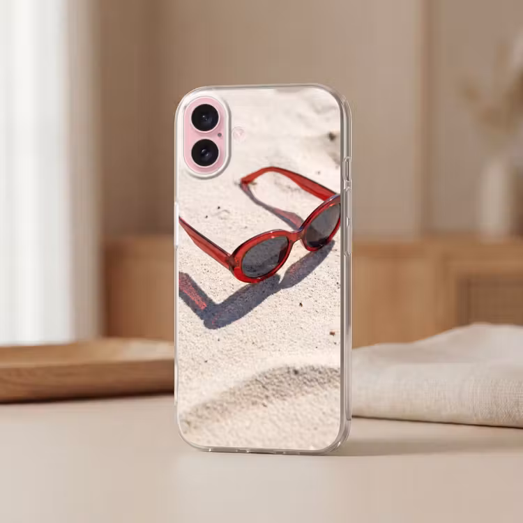 Telefoonhoesje - Zonnebril - Strand - Vakantie - Rood — 3