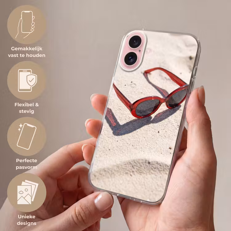 Telefoonhoesje - Zonnebril - Strand - Vakantie - Rood — 4