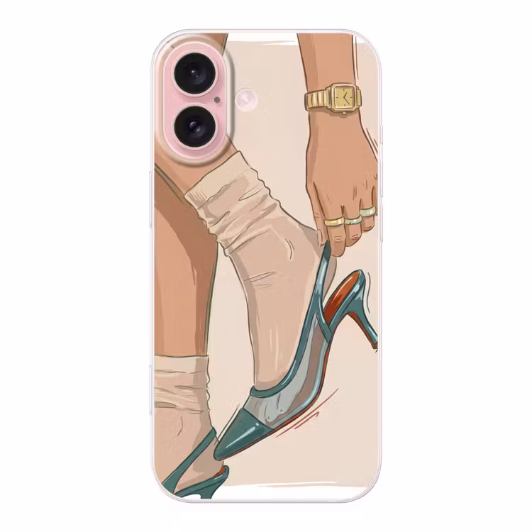 Telefoonhoesje - Vrouw - Schoen - Mode - Lifestyle - Groen — 1