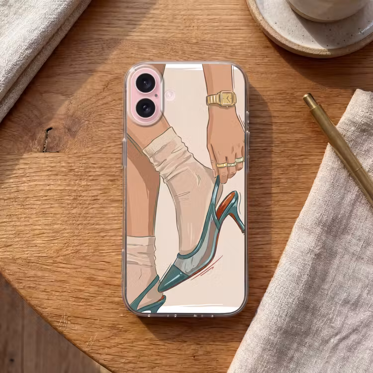 Telefoonhoesje - Vrouw - Schoen - Mode - Lifestyle - Groen — 2