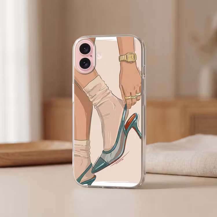 Telefoonhoesje - Vrouw - Schoen - Mode - Lifestyle - Groen — 3