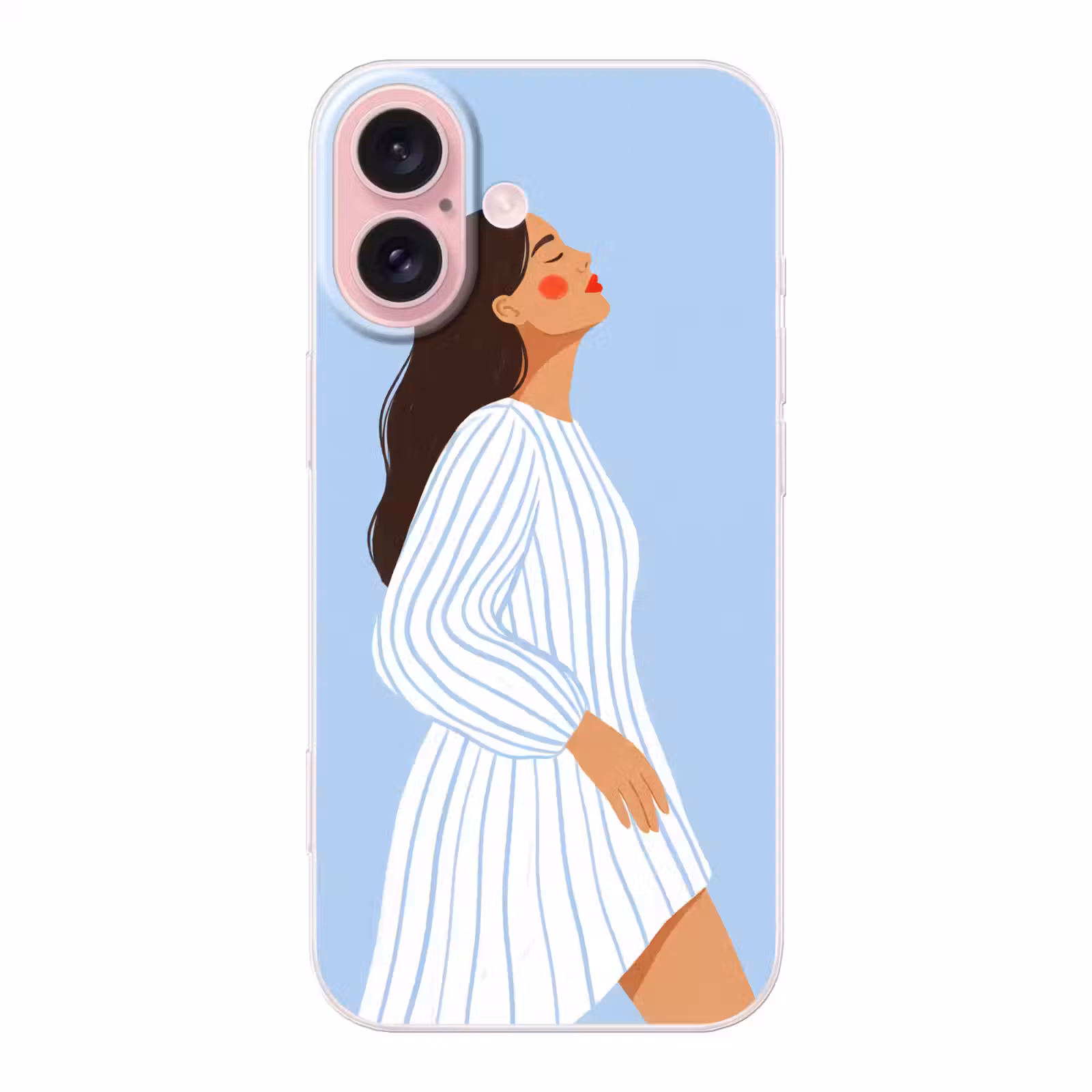 Telefoonhoesje - Vrouw - Profiel - Rust - Modern - Illustratie — 1