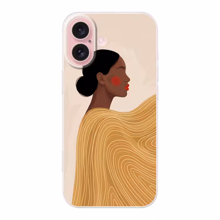 Telefoonhoesje - Vrouw - Profiel - Modern - Abstract - Kunst — 1