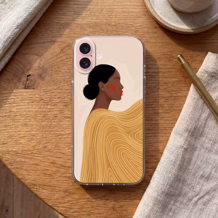 Telefoonhoesje - Vrouw - Profiel - Modern - Abstract - Kunst — 2