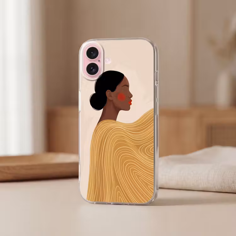 Telefoonhoesje - Vrouw - Profiel - Modern - Abstract - Kunst — 3