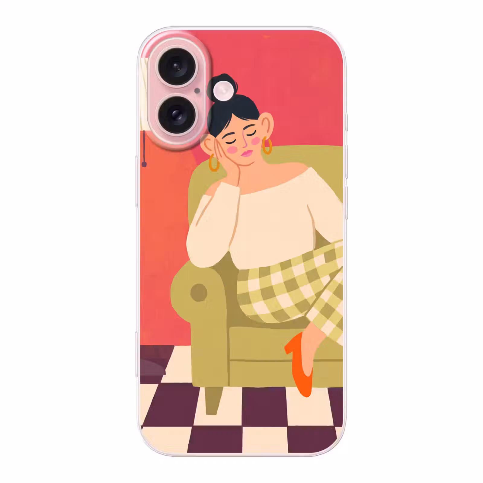 Telefoonhoesje - Vrouw - Rust - Interieur - Modern - Kunst — 1