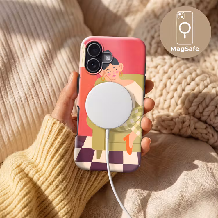 Telefoonhoesje Toughcase - Vrouw - Rust - Interieur - Modern - Kunst — 8