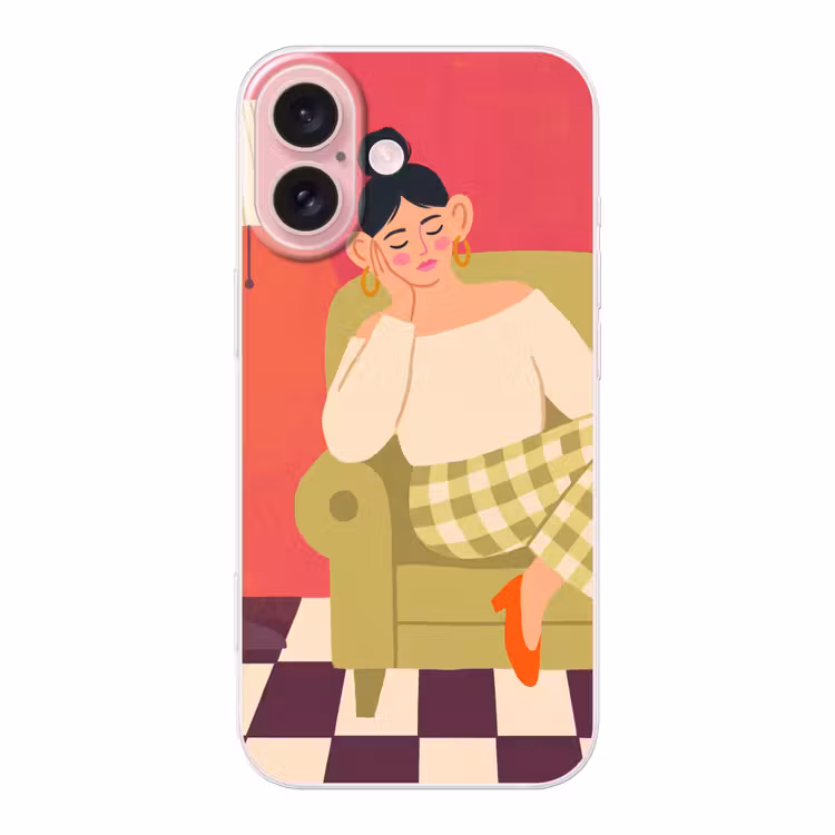 Telefoonhoesje - Vrouw - Rust - Interieur - Modern - Kunst — 1