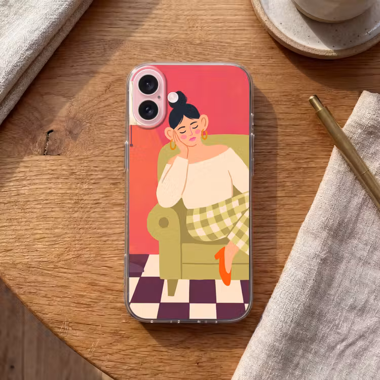 Telefoonhoesje - Vrouw - Rust - Interieur - Modern - Kunst — 2