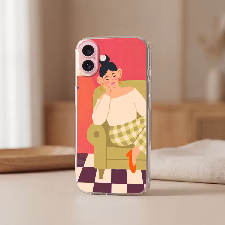 Telefoonhoesje - Vrouw - Rust - Interieur - Modern - Kunst — 3