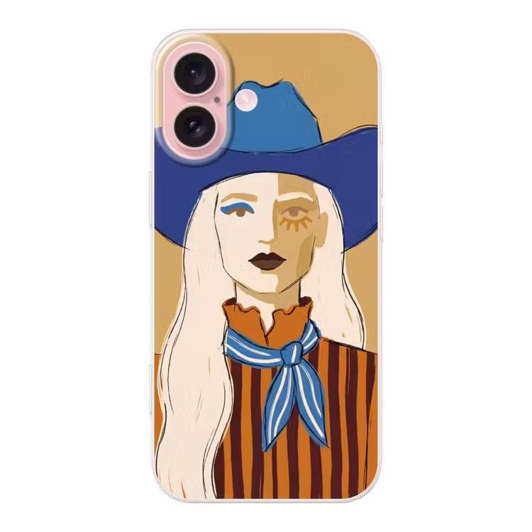 Telefoonhoesje - Vrouw - Portret - Abstract - Kleurrijk - Modern — 1