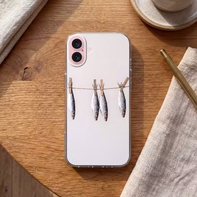 Telefoonhoesje - Vis - Hangend - Eten — 2