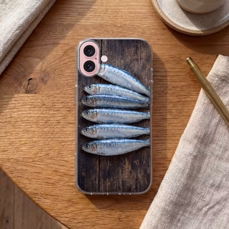 Telefoonhoesje - Vis - Hout - Eten — 2
