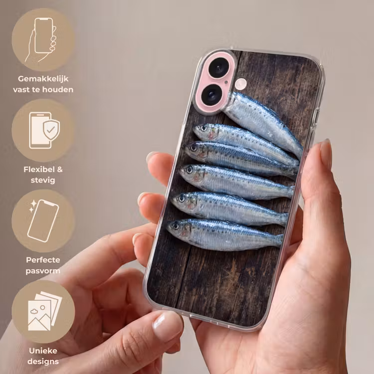 Telefoonhoesje - Vis - Hout - Eten — 4