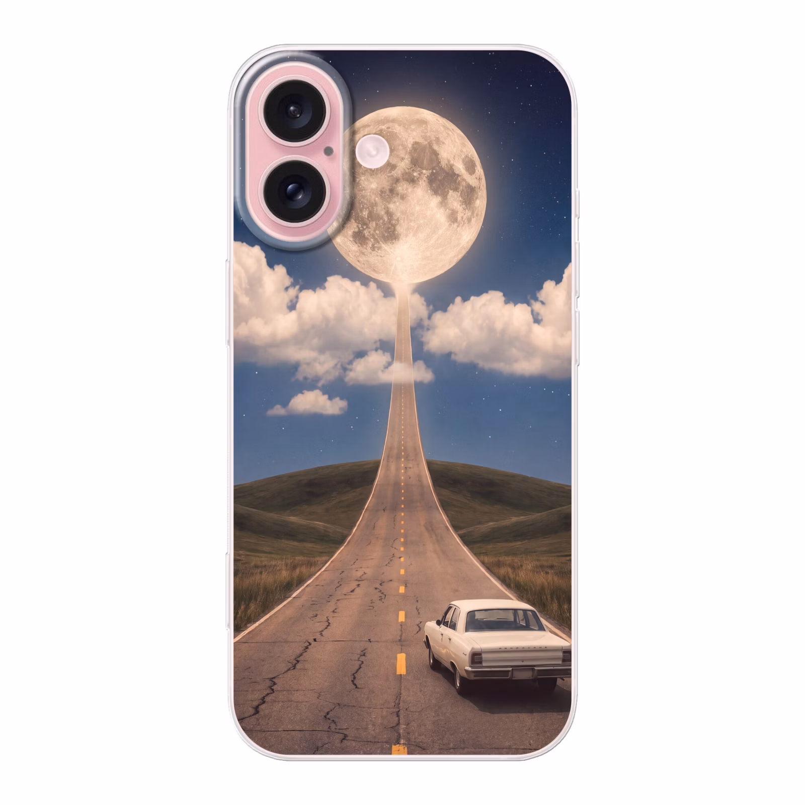 Telefoonhoesje - Weg - Maan - Nacht — 1