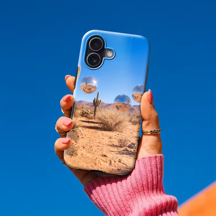 Telefoonhoesje Toughcase - Woestijn - Spiegelbal - Kunst — 2