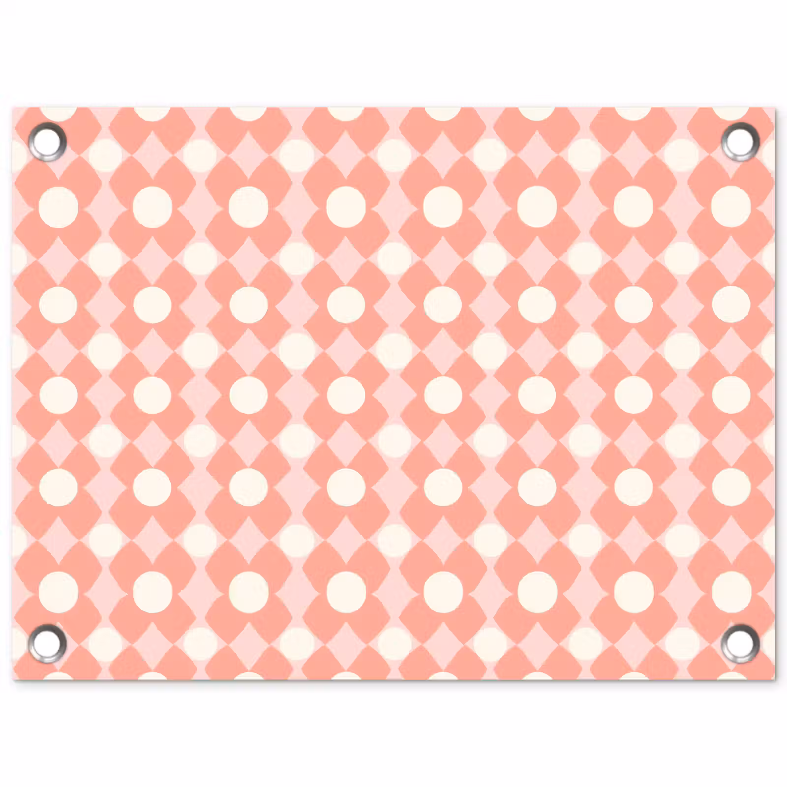 Tuinposter - Koraal - Retro - Geometrisch - Patroon — 1