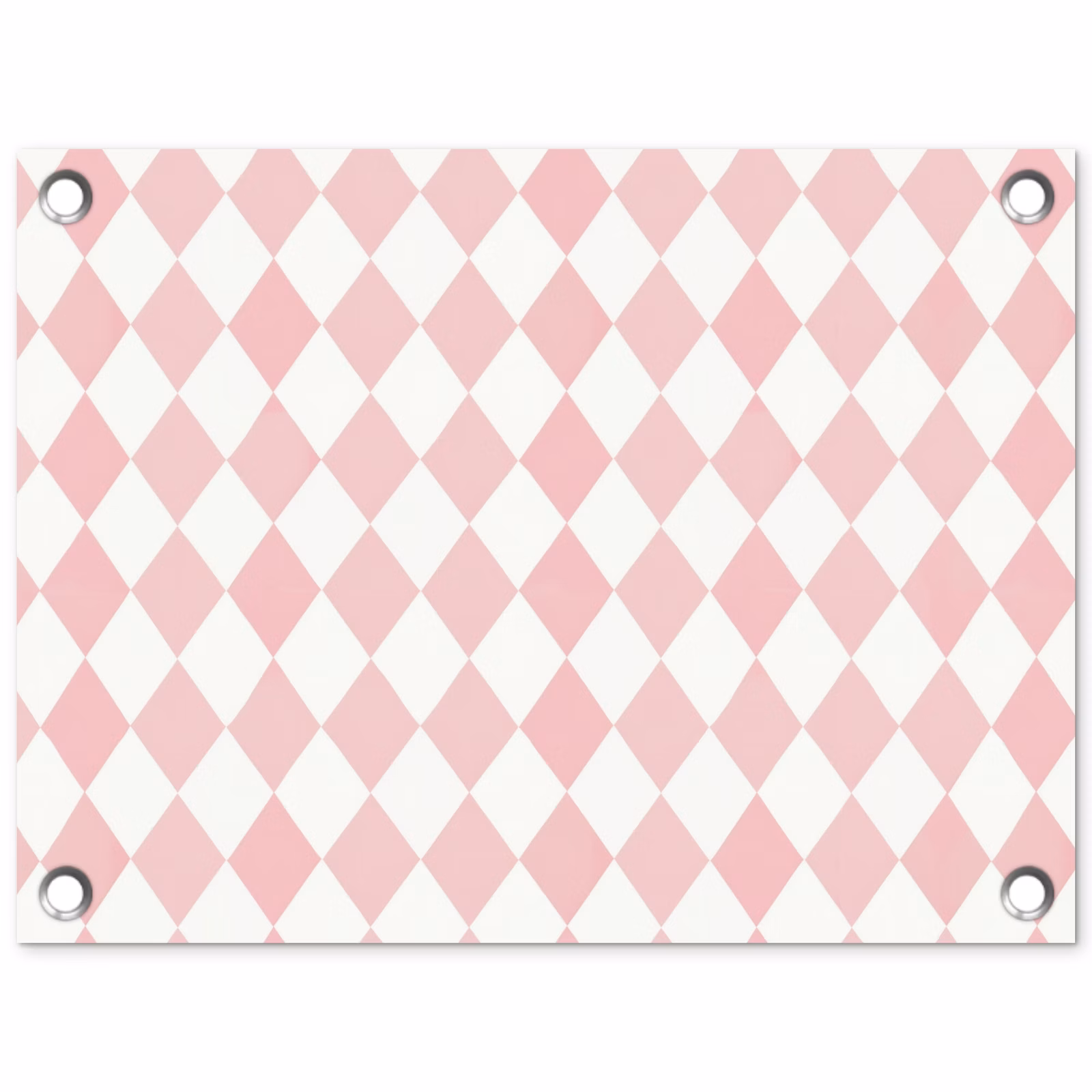 Tuinposter - Lichtroze - Ruiten - Geometrisch - Patroon — 1