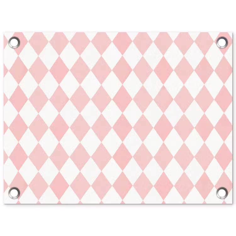 Tuinposter - Lichtroze - Ruiten - Geometrisch - Patroon — 1
