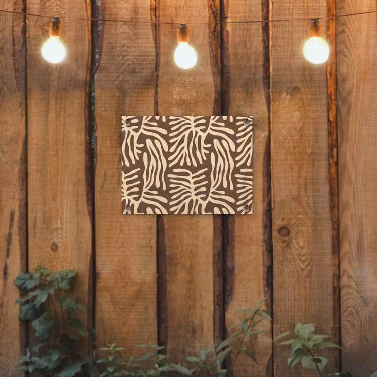 Tuinposter - Bruin - Koraal - Expressief - Patroon — 2