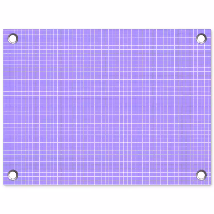 Tuinposter - Paars - Geometrisch - Raster - Minimalistisch - Patroon — 1