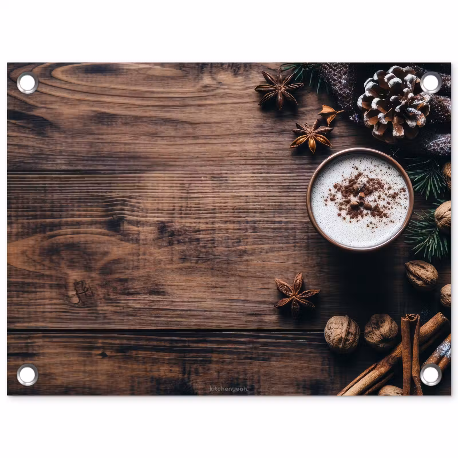 Tuinposter - Winter - Houtlook - Stilleven — 1
