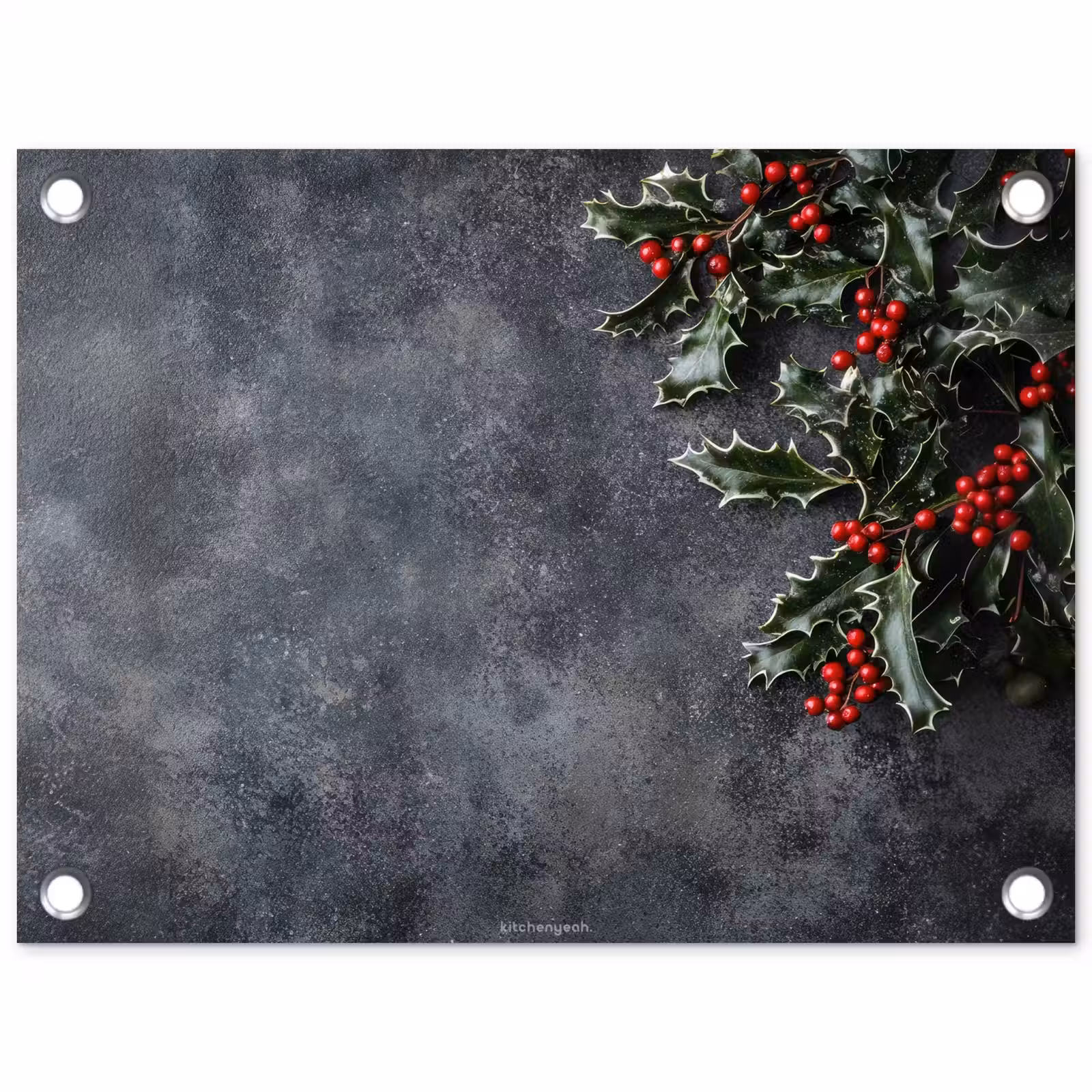 Tuinposter - Winter - Hulst - Kerst - Beton — 1
