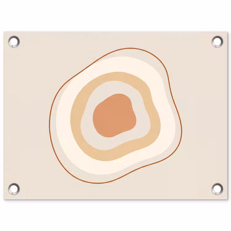 Tuinposter - Abstract - Organisch - Modern - Beige - Kunst — 1