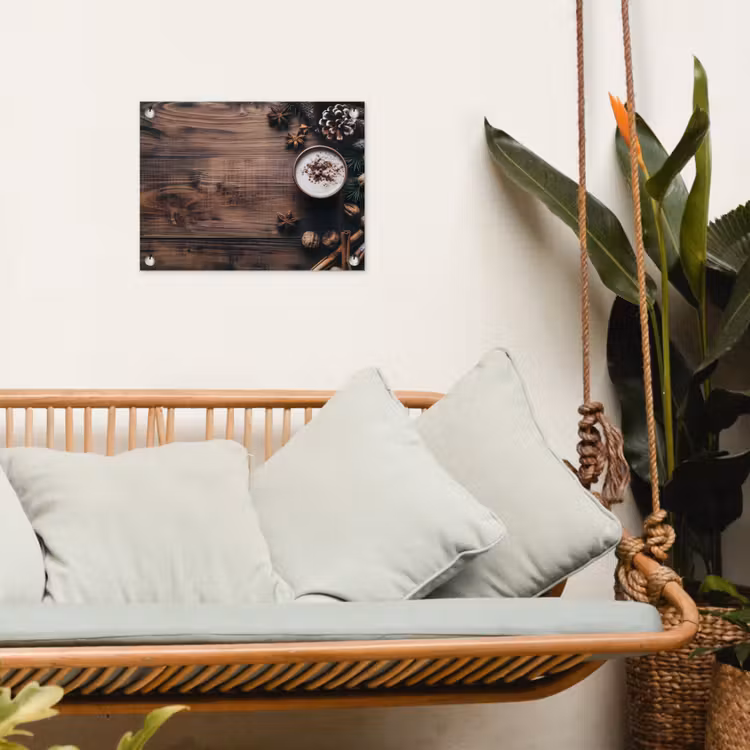 Tuinposter - Winter - Houtlook - Stilleven — 5