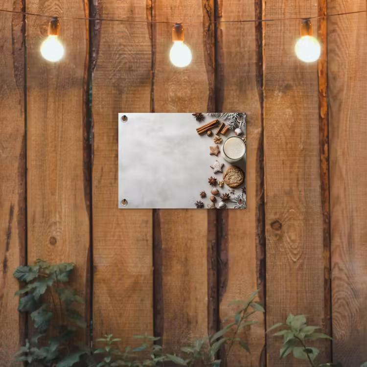 Tuinposter - Winter - Kerst - Specerijen - Wit — 2