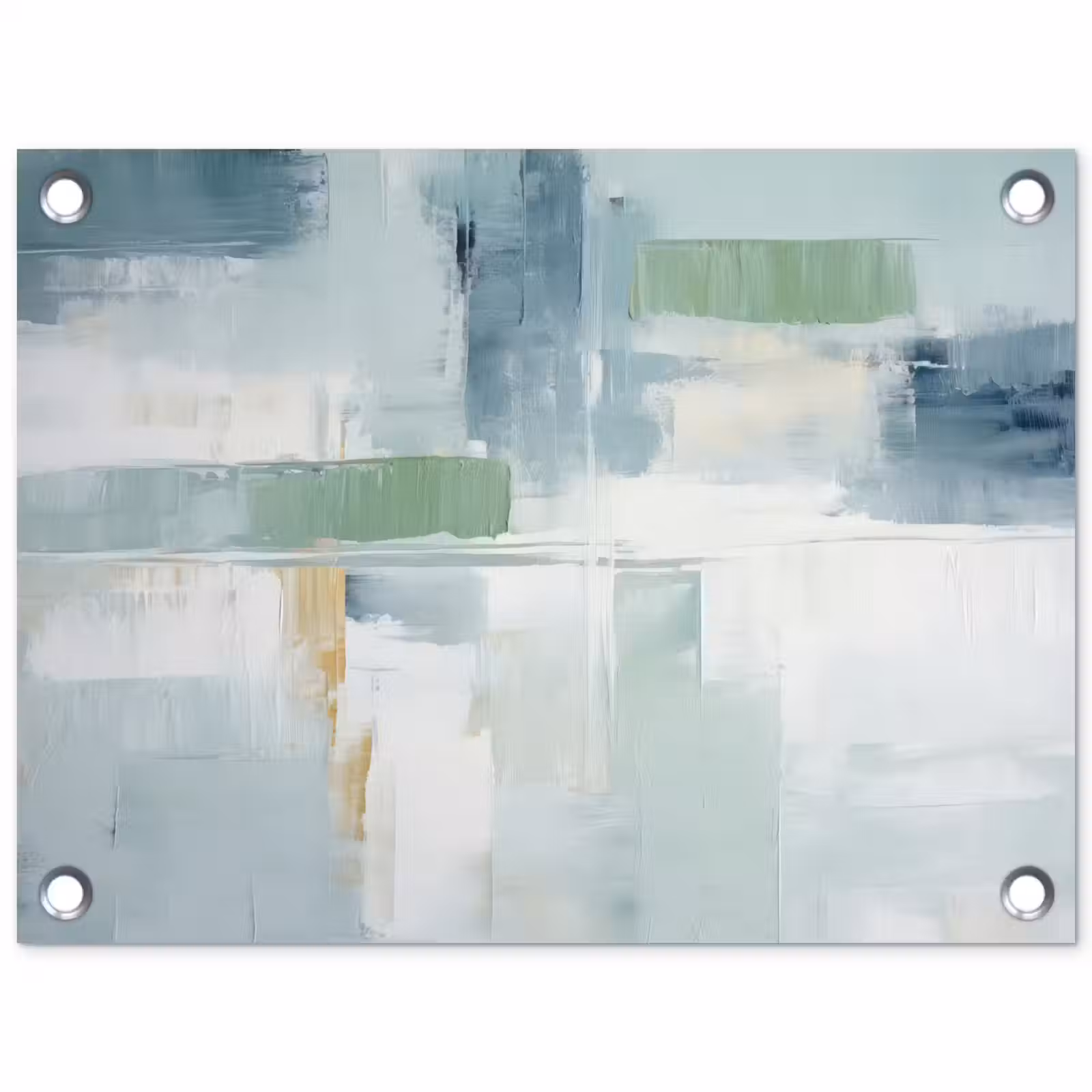 Tuinposter - Verf - Moderne kunst - Abstract - Grijs — 1
