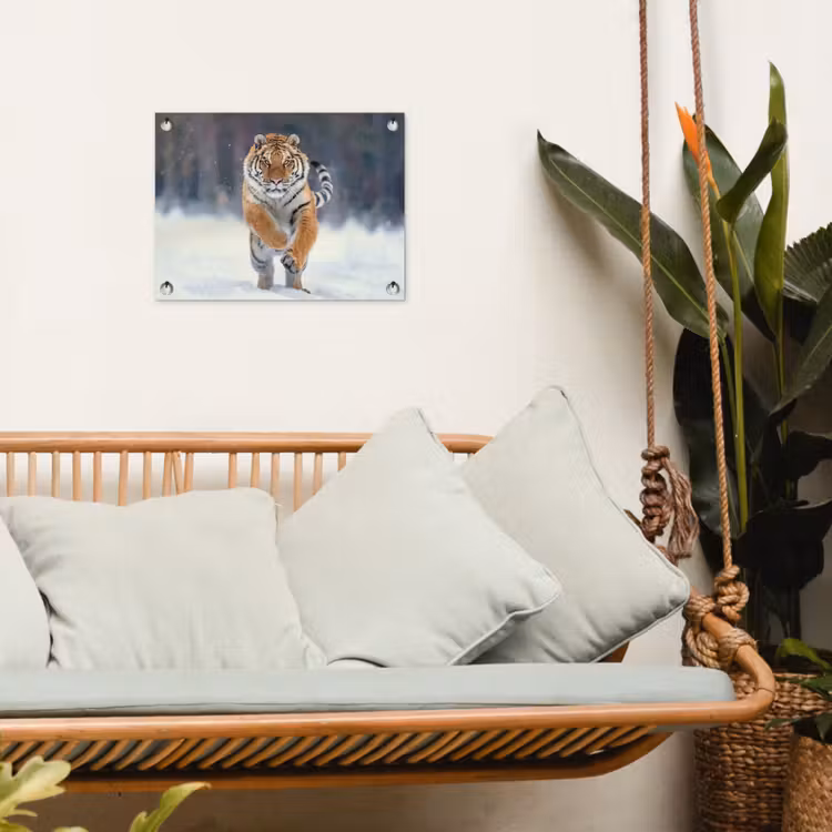 Tuinposter - Tijger - Landschap - Sneeuw - Winter - Dieren — 5