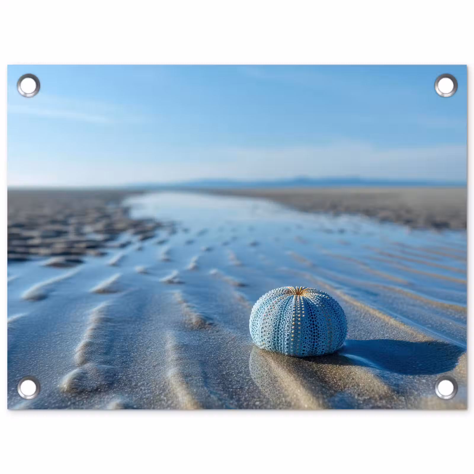 Tuinposter - Strand - Schild - Water - Blauw — 1