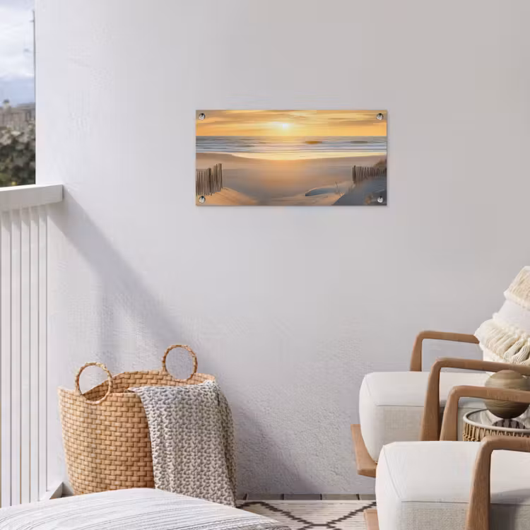 Tuinposter - Strand - Duinen - Zonsondergang — 3