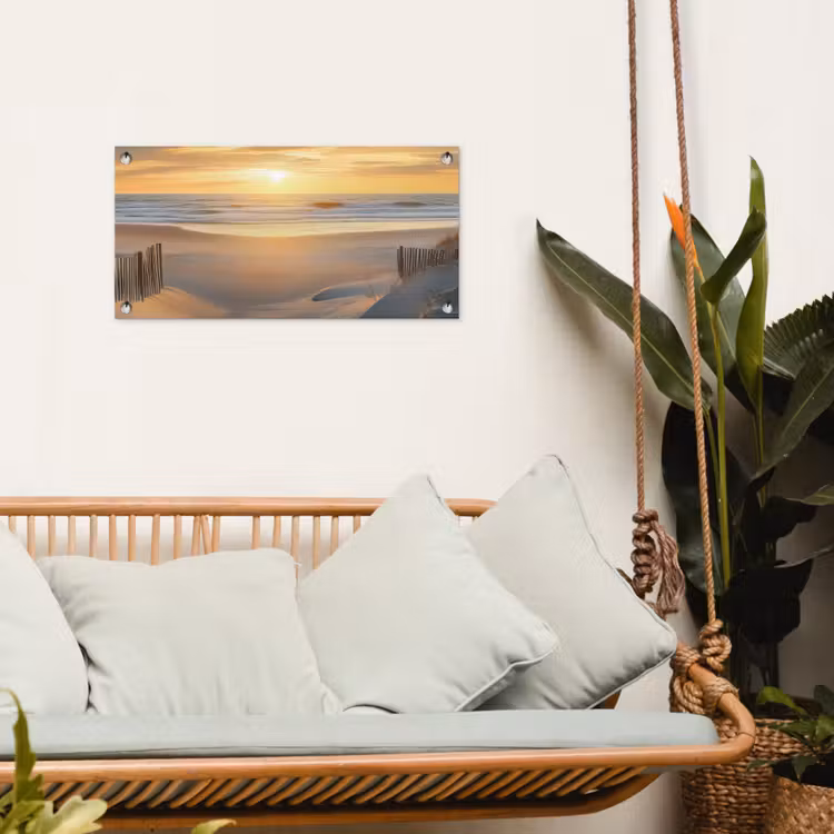 Tuinposter - Strand - Duinen - Zonsondergang — 5
