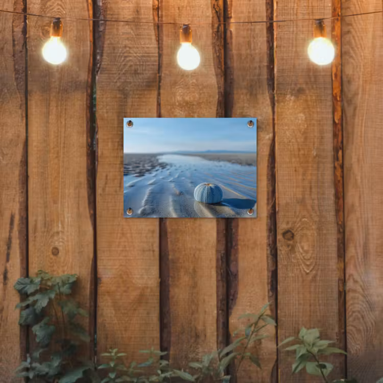 Tuinposter - Strand - Schild - Water - Blauw — 2