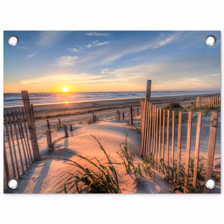 Tuinposter - Strand - Zee - Duin - Zonsondergang - Landschap — 1