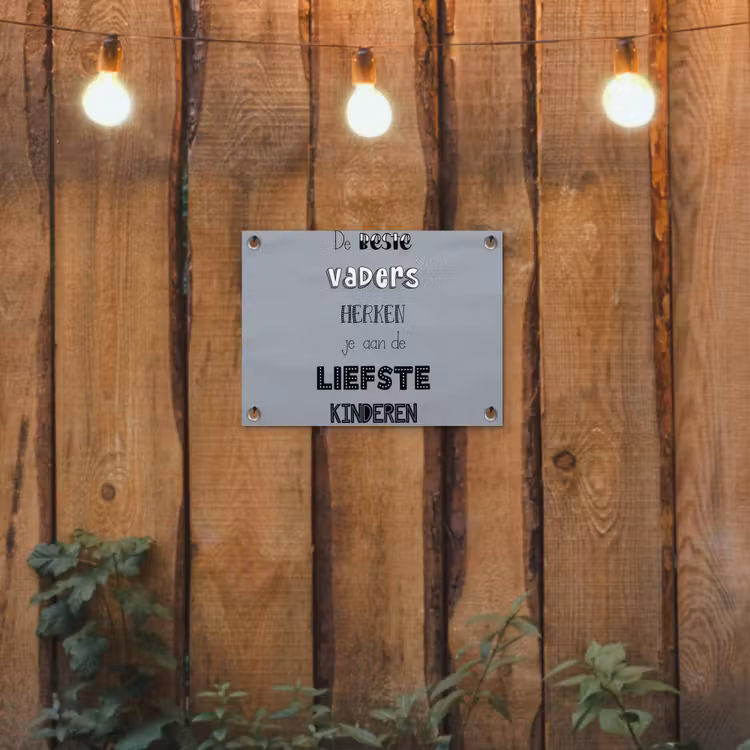 Tuinposter - Vaderdag geschenk - Vader - Spreuken - De beste vaders - Quote — 2