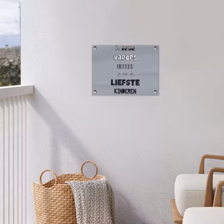Tuinposter - Vaderdag geschenk - Vader - Spreuken - De beste vaders - Quote — 3