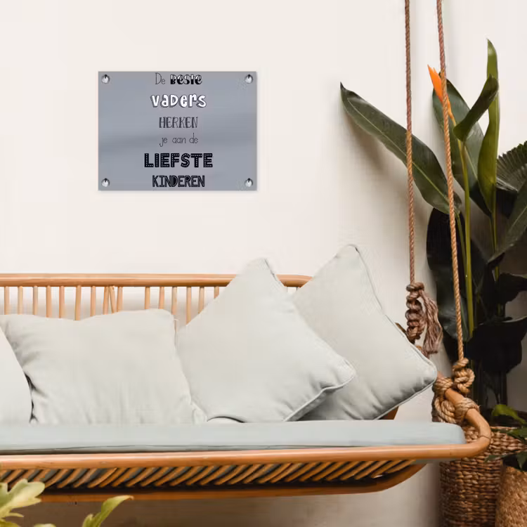 Tuinposter - Vaderdag geschenk - Vader - Spreuken - De beste vaders - Quote — 5