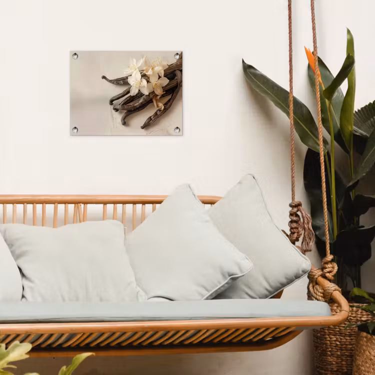 Tuinposter - Vanille - Bloemen - Beige — 5