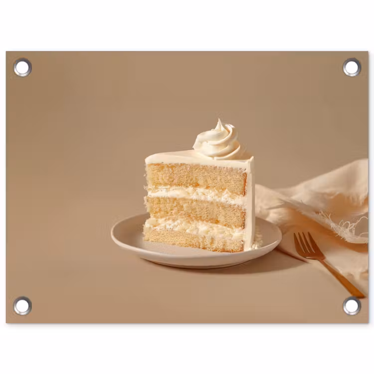 Tuinposter - Vanilletaart - Cake - Romig — 1