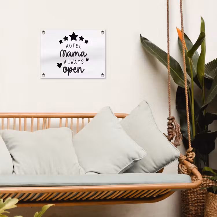 Tuinposter - Spreuken - Hotel mama always open - Mama - Quotes — 5