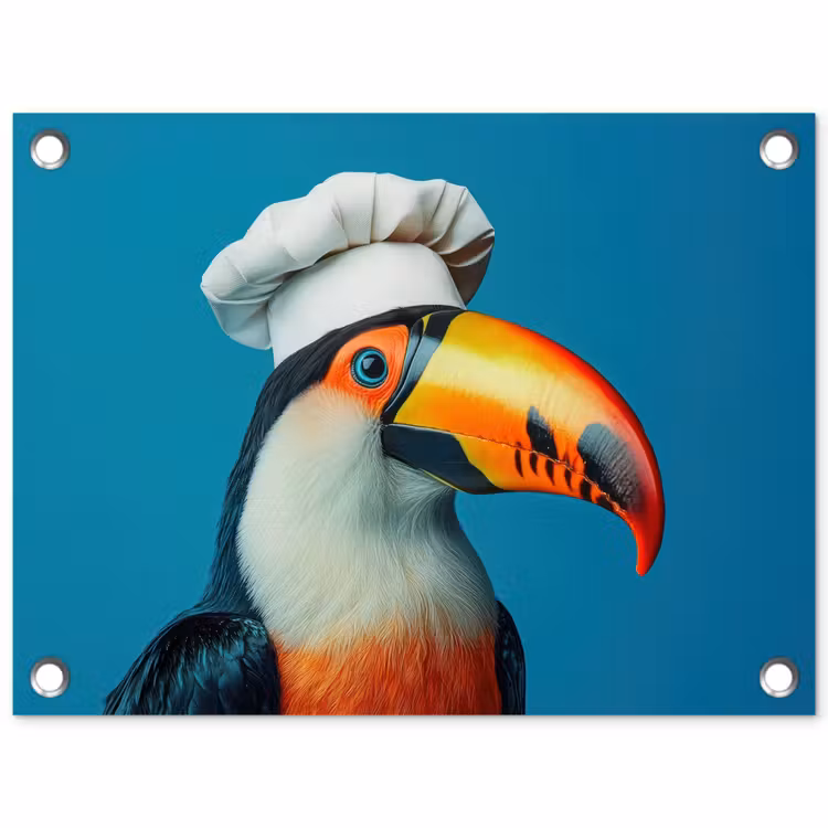 Tuinposter - Toekan - Papegaai - Vogel - Koksmuts — 1