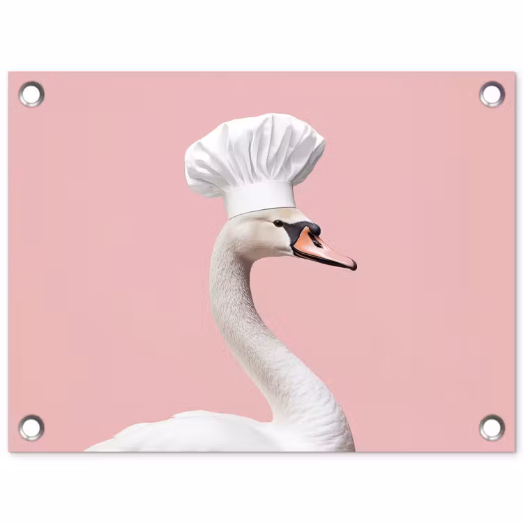 Tuinposter - Zwaan - Koksmuts - Mooi - Klassiek — 1